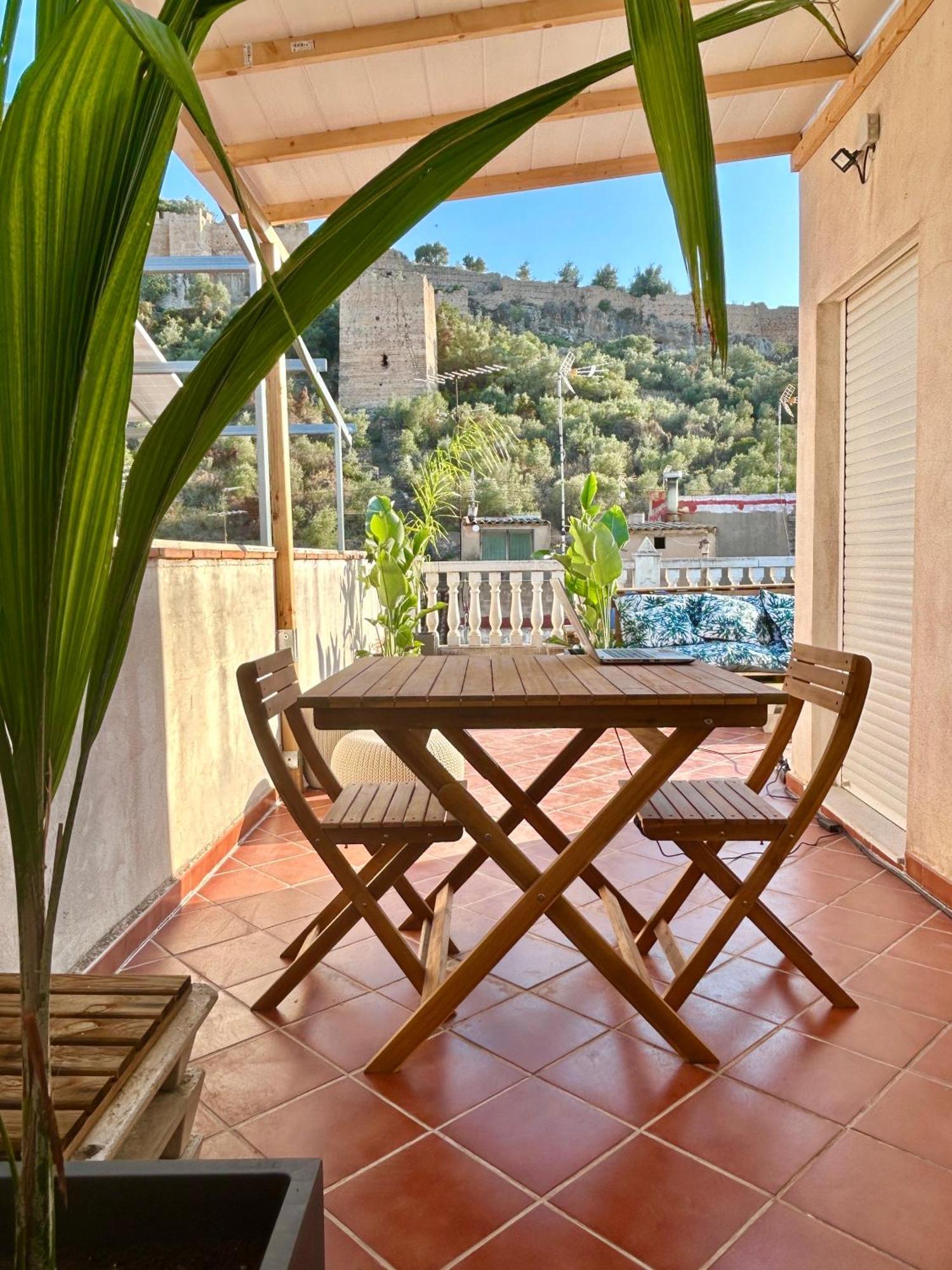 Casa Con Jacuzzi Y Piscina Con Vistas Al Castillo Corbera de Alcira エクステリア 写真